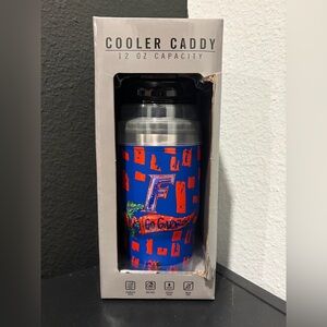 Cooler Caddy 12 OZ Bottle UF Gators University Of Florida Blue Orange Bottle NEW